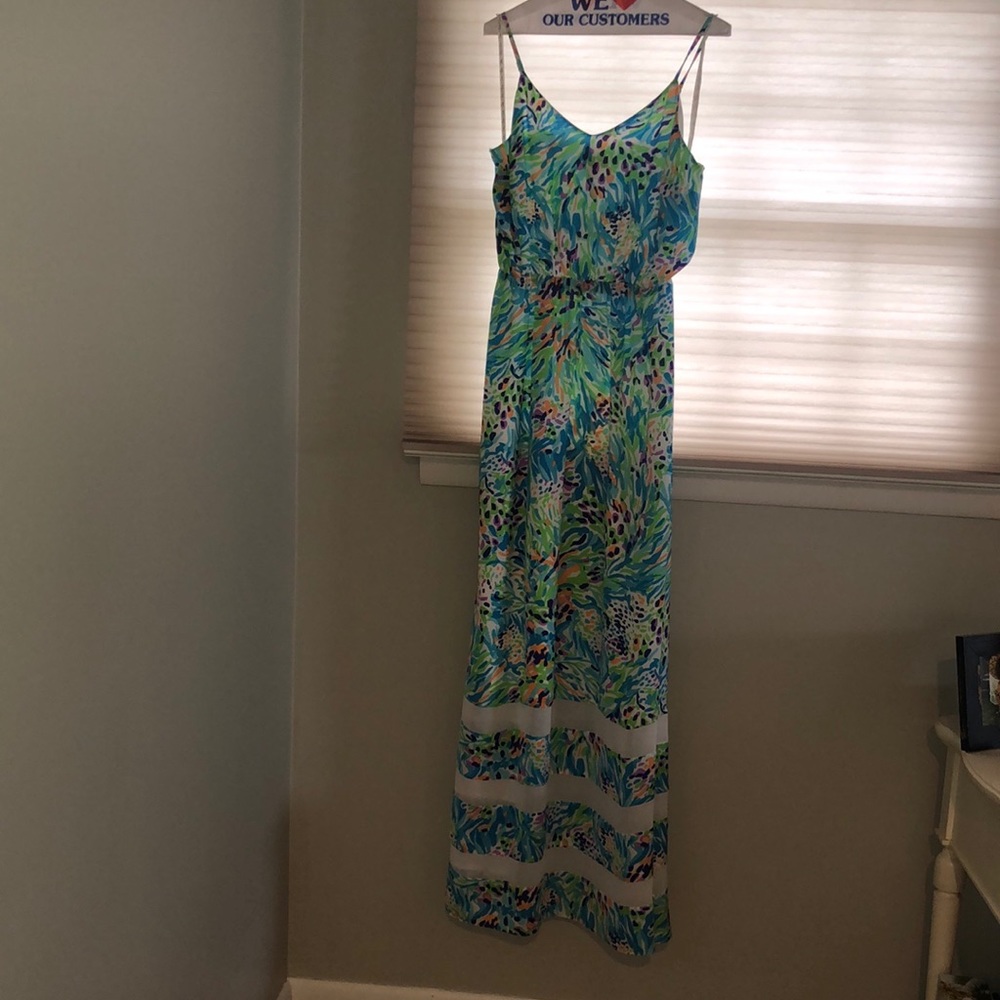 Illy Pulitzer spaghetti strap maxi dress